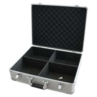 Aluminum New Framed Locking Silver Box Hard Storage Carry Case