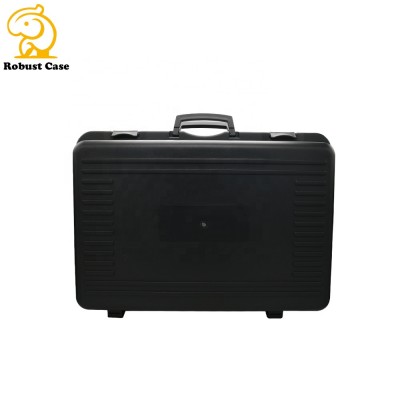 Mass Storage black plastic suitcase commonly used to store hydraulic tube expander refrigeration tools