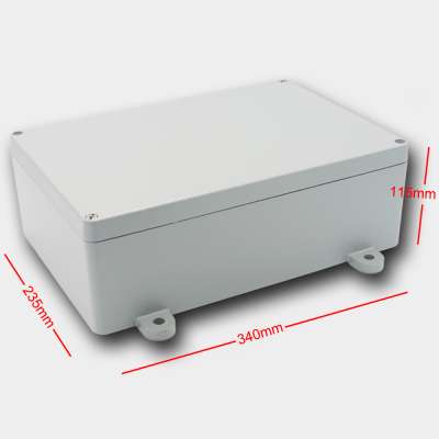 Protection aluminum waterproof enclosure box for electronic sensor 340x235x115mm