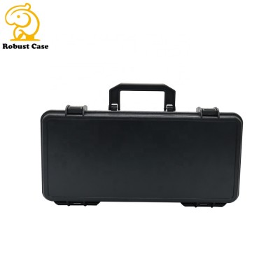 Highly welcomed low MOQ decent outdoor flat utility handheld black plastic storage case for hiking tools